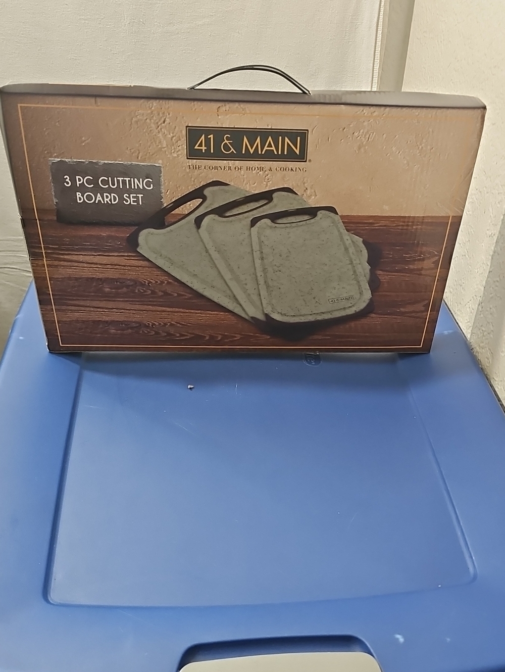 Green 3-Piece Cutting Board Set with Non-Slip Handles